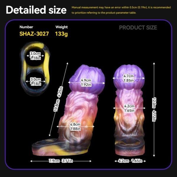 Fantasy Kürbiskopf Vaginapenis – Silikon-Sexspielzeug zur Verlängerung der Männlichen Ausdauer – Bild 4