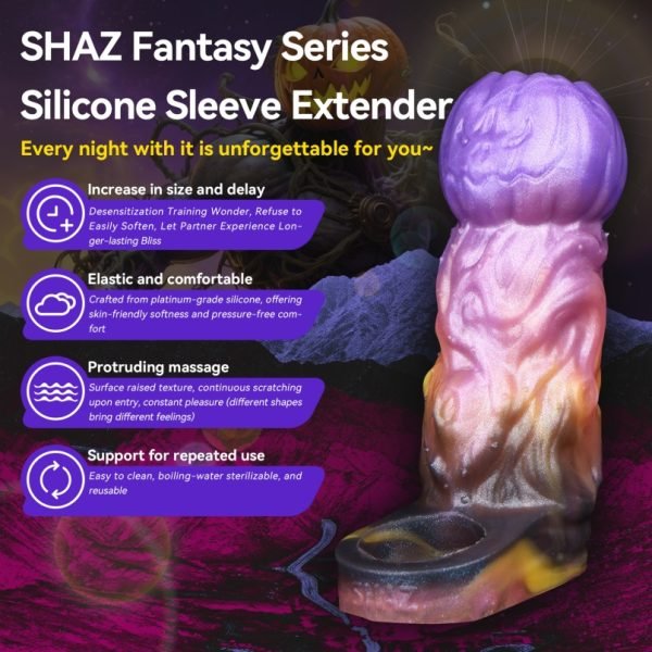 Fantasy Kürbiskopf Vaginapenis – Silikon-Sexspielzeug zur Verlängerung der Männlichen Ausdauer