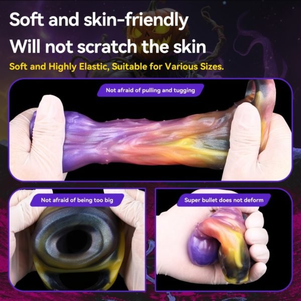 Fantasy Kürbiskopf Vaginapenis – Silikon-Sexspielzeug zur Verlängerung der Männlichen Ausdauer – Bild 10