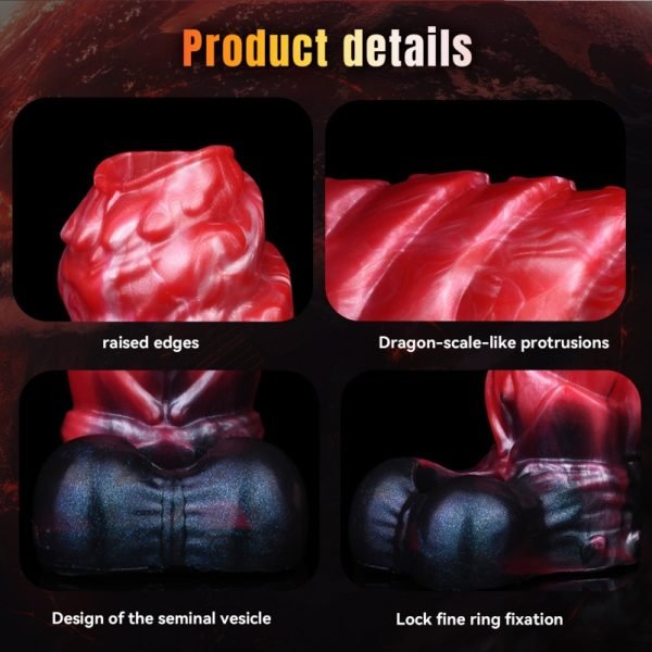 Spiral-Fantasy Silikon-Vibrations-Mikropenis - 5,66 Zoll Verzögerungs- und Erektionsstärkungs-Penisaufsatz für Männer – Bild 6