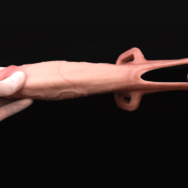 Realistischer Haut-Silikon Trage-Mikropenis - Verzögerungs- und Erektionsstärkungs-Hilfsmittel für Männer – Bild 2