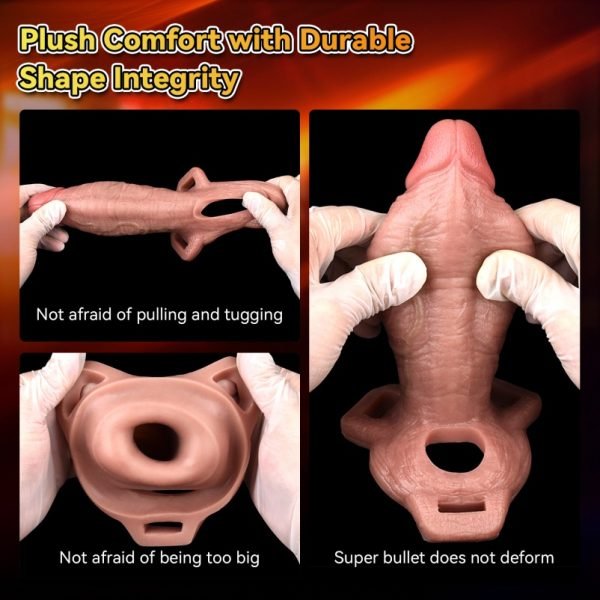 Realistischer Haut-Silikon Trage-Mikropenis - Verzögerungs- und Erektionsstärkungs-Hilfsmittel für Männer – Bild 5