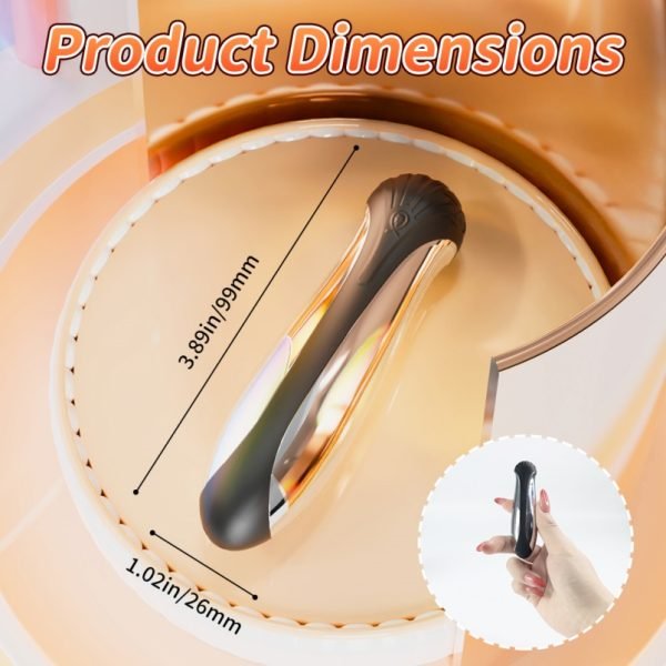 Metallischer Bullet G-Punkt Vibrations-Massage-Stab – Tragbares Klitoris-Elektrostimulations-Sexspielzeug – Bild 5