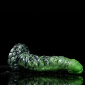 Grünes Silikon Monster Dildo – Stimuliert Den Weiblichen G-Punkt Mit Fantasievollem Spielzeug