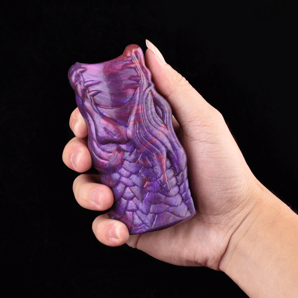 Fantasy-Drache-Element Mikropenis - Lila Silikon-Penis-Vergrößerung und -Verdickung für Männer – Bild 2