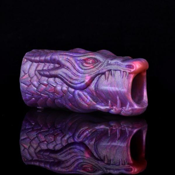 Fantasy-Drache-Element Mikropenis - Lila Silikon-Penis-Vergrößerung und -Verdickung für Männer – Bild 3