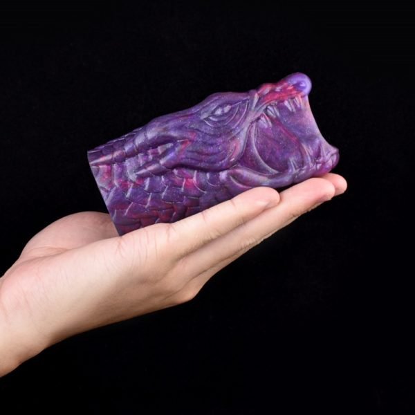 Fantasy-Drache-Element Mikropenis - Lila Silikon-Penis-Vergrößerung und -Verdickung für Männer – Bild 9