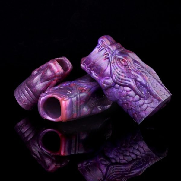 Fantasy-Drache-Element Mikropenis - Lila Silikon-Penis-Vergrößerung und -Verdickung für Männer – Bild 11