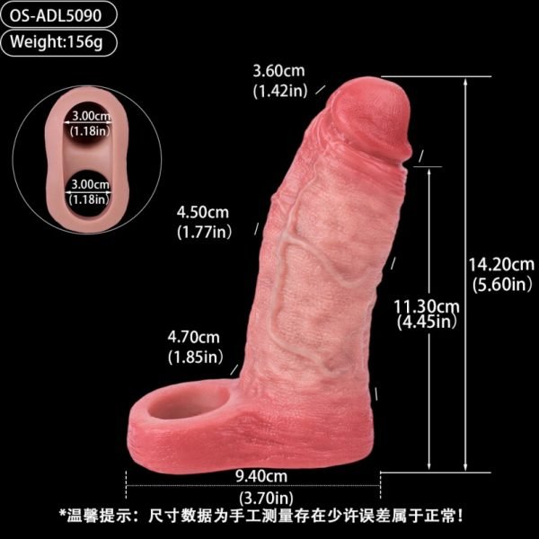 Mikropenis aus Flüssigem Silikon – Mit Hodenfixierungsring zur Verlängerung – Bild 3