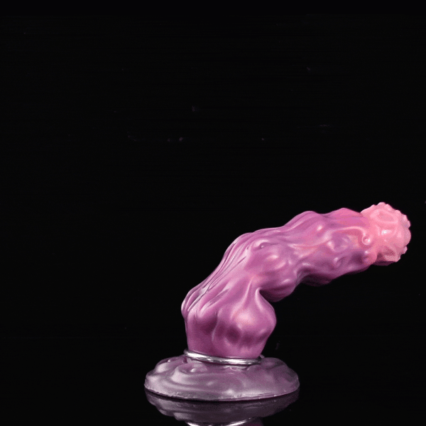 Fantasie Kugel Monster Aufblasbarer Dildo - Lila Silikon Vagina Erweiterungsgerät – Bild 2