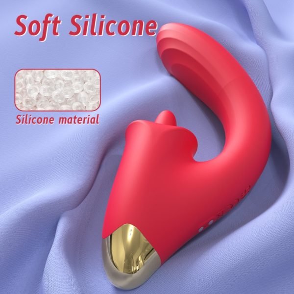 Dildo G-Punkt Vibrations-Saugklitoris-Massage-Stab – Einführbares Vagina-Sexspielzeug für Frauen – Bild 5