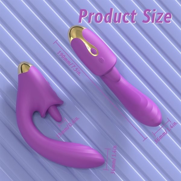 Dildo G-Punkt Vibrations-Saugklitoris-Massage-Stab – Einführbares Vagina-Sexspielzeug für Frauen – Bild 7