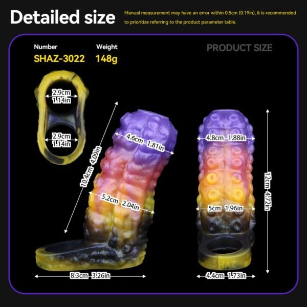 ED-Verbesserungs Mikropenis aus Silikon mit Tentakelstruktur - Penisverdicker für Männer – Bild 7