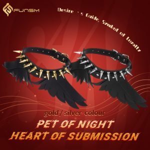 Fantasie Strapon Schwarzes Leder Halsband - Dominanz und Unterwerfung BDSM Paar