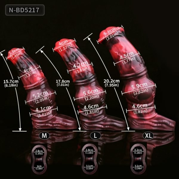 Tierischer Pferde-Mikropenis - Silikon-Hilfsmittel zur Penisvergrößerung und -verdickung für Männer – Bild 9