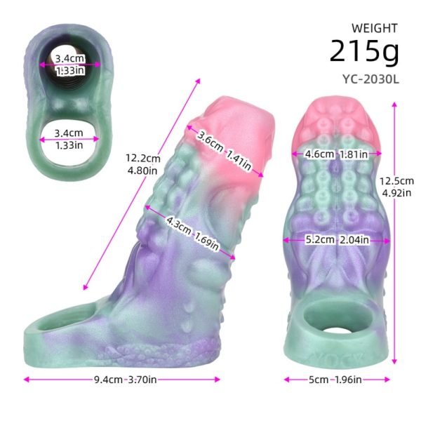 Fantasy Tentacle Silicone Vaginapenis - Männlicher Penis Vergrößerungs- und Verzögerungsgerät – Bild 10