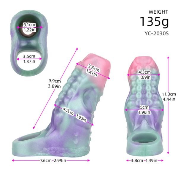 Fantasy Tentacle Silicone Vaginapenis - Männlicher Penis Vergrößerungs- und Verzögerungsgerät – Bild 11