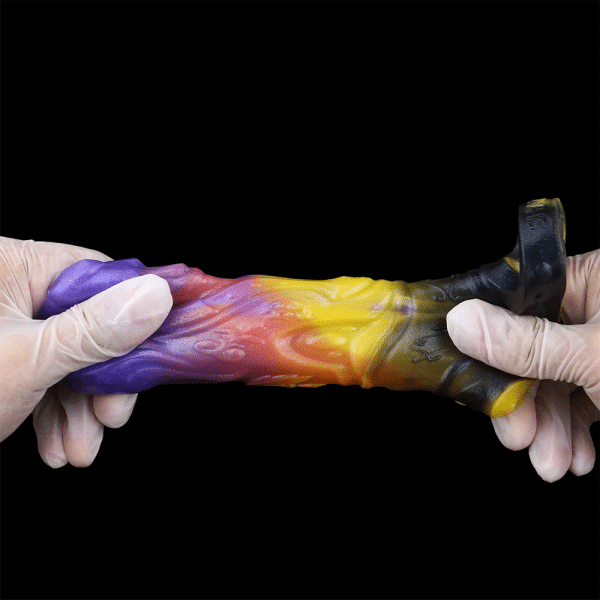 Fantasy Series Verlängerung der Sexdauer Silikonhülle Mikropenis – Violette Tentakel-Textur für Männer zur Verbesserung von Erektionsschwierigkeiten – Bild 2