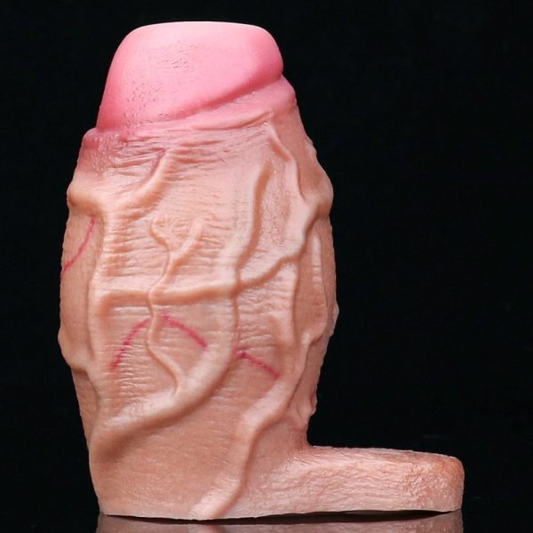 Fantasie Strapon für Mikropenis und Vaginapenis – Silikon-Verstärkungs-Sleeve für Männer mit kleinerem Penis