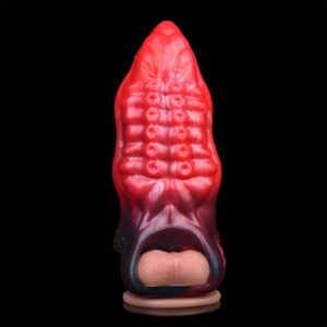 Vibrations Fantasy Tentakel Mikropenis – Mit Hodenfixierungs- und Verzögerungsring