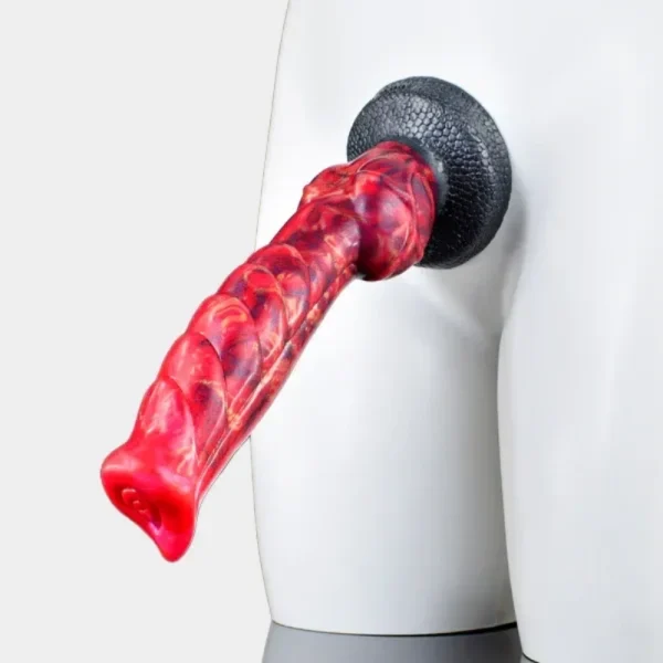 9,3 Zoll Fantasy Monster Horse Dildo – Strap-On Und Blutrot Silikon Masturbationsspielzeug – Bild 2
