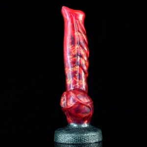 9,3 Zoll Fantasy Monster Horse Dildo – Strap-On Und Blutrot Silikon Masturbationsspielzeug