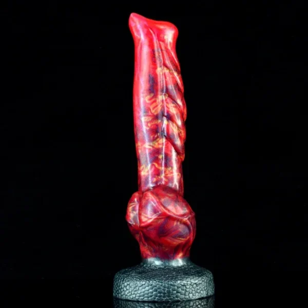 9,3 Zoll Fantasy Monster Horse Dildo – Strap-On Und Blutrot Silikon Masturbationsspielzeug