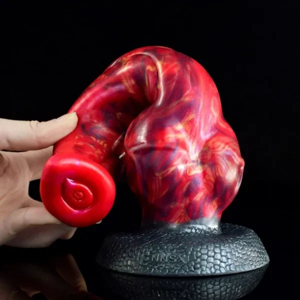 9,3 Zoll Fantasy Monster Horse Dildo – Strap-On Und Blutrot Silikon Masturbationsspielzeug – Bild 6