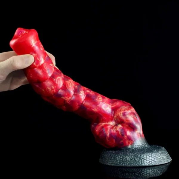 9,3 Zoll Fantasy Monster Horse Dildo – Strap-On Und Blutrot Silikon Masturbationsspielzeug – Bild 7