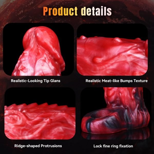 Fantasy Drache Element Vibrations Mikropenis - Verzögerungs- und Penis-Vergrößerungs-Aufsatz für Männer – Bild 6