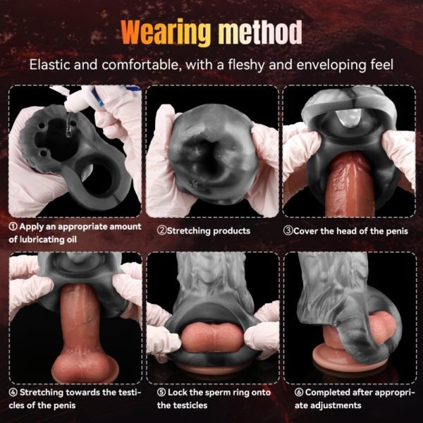 Fantasy Drache Element Vibrations Mikropenis - Verzögerungs- und Penis-Vergrößerungs-Aufsatz für Männer – Bild 8