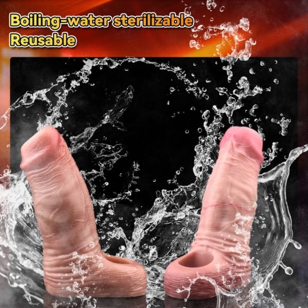 Penis-Trage-Mikropenis aus realistischer Haut-Silikon - Penis-Vergrößerung und -Verdickung Hilfsmittel für Männer – Bild 9