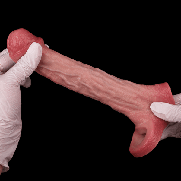 Realistische Flesh-Like Silikon Mikropenis – 5,43 Zoll Verlängerungs- und Verdickungsgerät für Männer – Bild 2