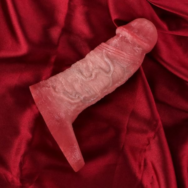 Realistische Flesh-Like Silikon Mikropenis – 5,43 Zoll Verlängerungs- und Verdickungsgerät für Männer – Bild 3