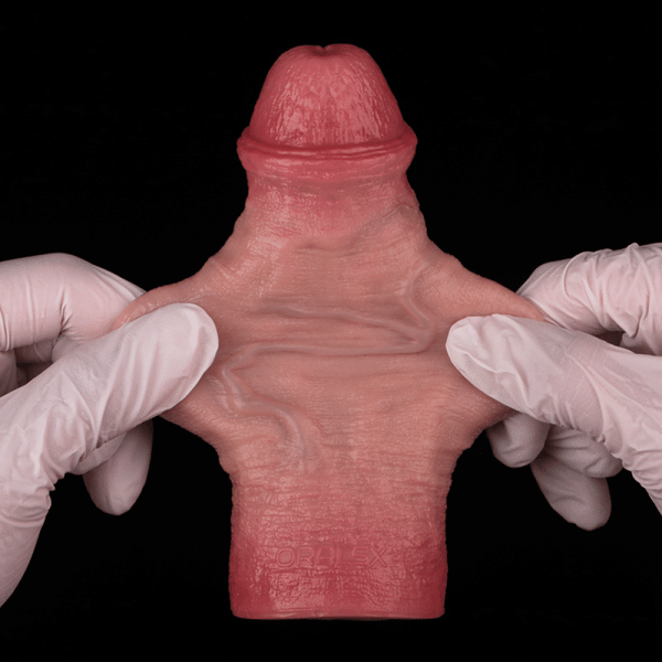 Realistische Flesh-Like Silikon Mikropenis – 5,43 Zoll Verlängerungs- und Verdickungsgerät für Männer – Bild 4