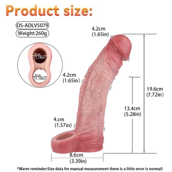 Realistischer Silikon-Mikropenis-Hülle - Detaillierte Venenstruktur für Männer – Bild 11