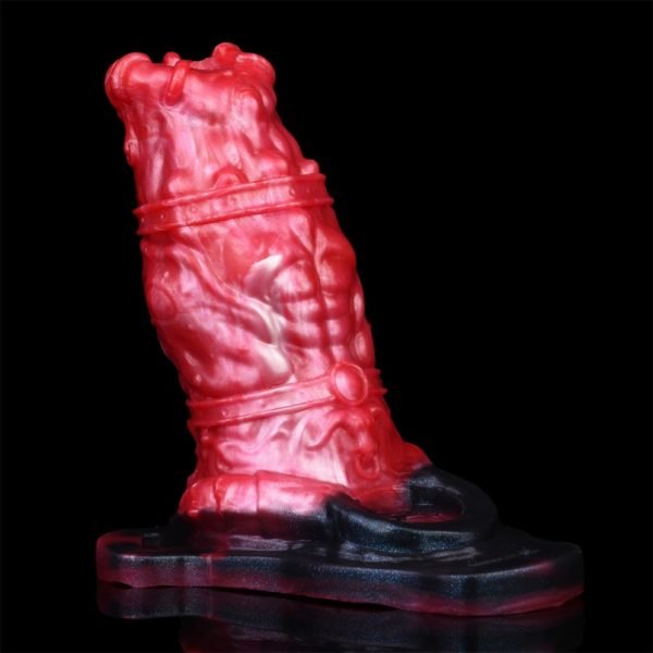Halb-Ummanteltes Fantasy-Mikropenis - Vibrations-G-Punkt-Stimulator aus Silikon für Frauen – Bild 9
