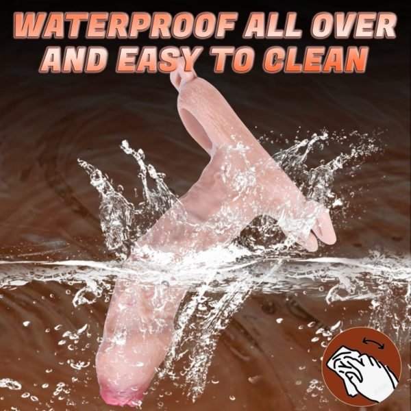 Flesh-Like Silikon Tragefantasie Penis-Set - Realistischer Mikropenis und Vaginapenis Sperr-Vorrichtung – Bild 7