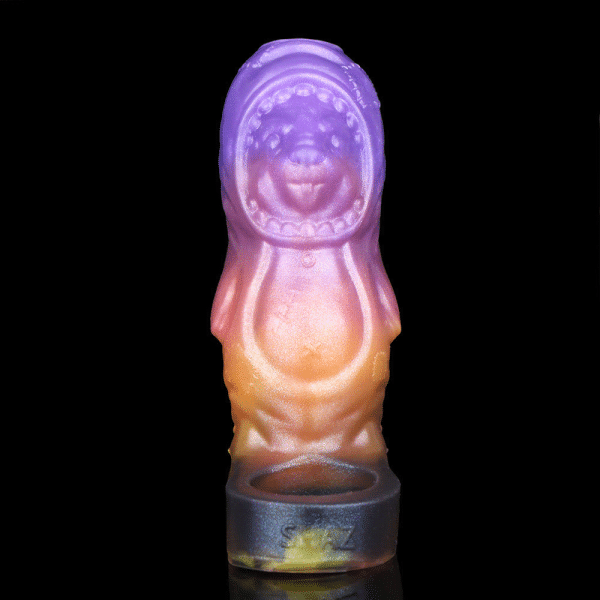 Fantasy Series Silikonhülle Vaginapenis – Violettes Spiral-Design für Männer zur Verbesserung von Erektionsschwierigkeiten und Penisverdickung