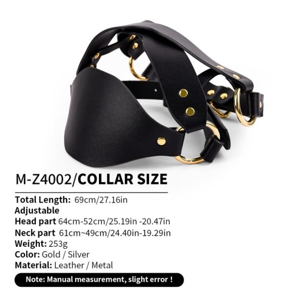 Strapon Schwarze Ledermaske Bondage Kinky - Rauher Sex für Paare BDSM Test – Bild 9