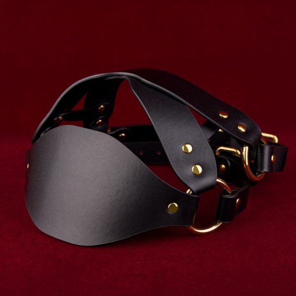 Strapon Schwarze Ledermaske Bondage Kinky - Rauher Sex für Paare BDSM Test – Bild 3