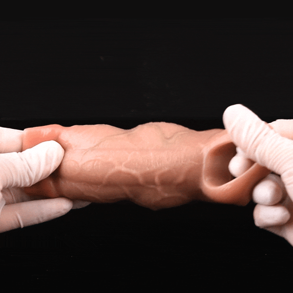 Trage-Mikropenis aus realistischem Haut-Silikon - Deutliche Penis-Vergrößerung und -Verdickung für Männer – Bild 2