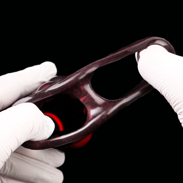 Blutrotes Silikon Fantasy Vaginapenis - Werkzeug zur Verbesserung von Erektionsstörungen und Vergrößerung – Bild 2