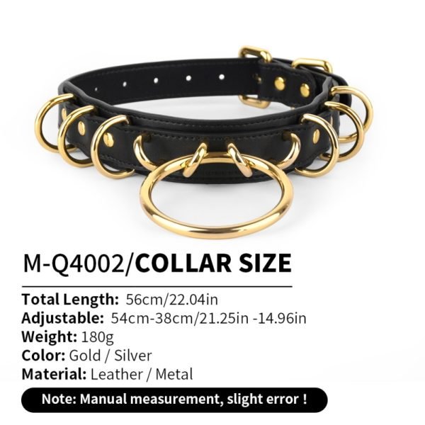 Strapon Leder BDSM Halsband - Rauher Sex Paar Erziehungs- und Fesselspielzeug – Bild 10