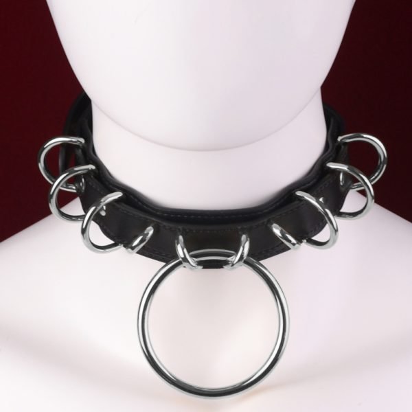 Strapon Leder BDSM Halsband - Rauher Sex Paar Erziehungs- und Fesselspielzeug – Bild 9