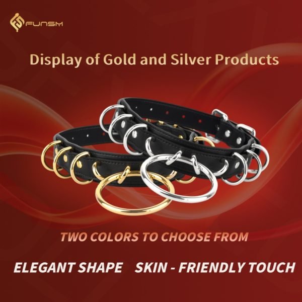 Strapon Leder BDSM Halsband - Rauher Sex Paar Erziehungs- und Fesselspielzeug