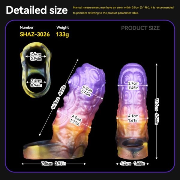 Monster-Fantasy Mikropenis mit Tentakel - Spiral-Design zur Penisverdickung und -vergrößerung für Männer – Bild 8