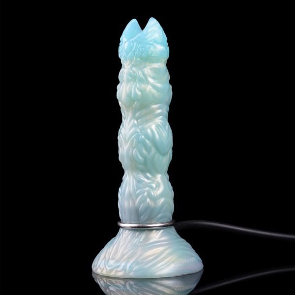 Blauer Silikon-Dragon Dildo Ovipositor - Einführbares Vagina Stretch und Ejakulationsspielzeug – Bild 9