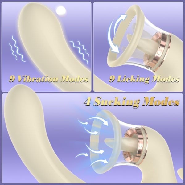 Vibrierende Saug-Fantasy Dildo Magic Wand – Einführbares Silikon-Sexspielzeug für Frauen – Bild 2