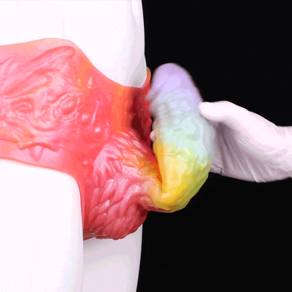 Fantasie-Skalenstruktur-Penis-Sheath-Unterwäsche – Strahlende Silikon-Penis-Vergrößerung und Verlängerungsausrüstung – Bild 11